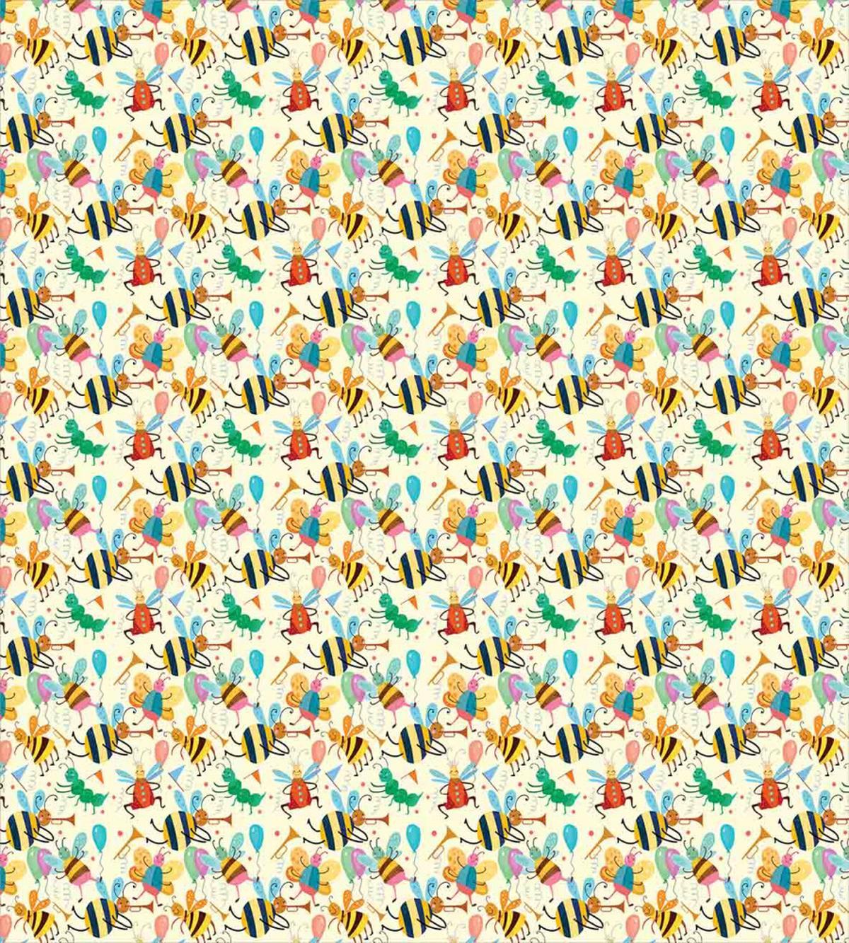 Partying Dancing Bumblebee — Pattern