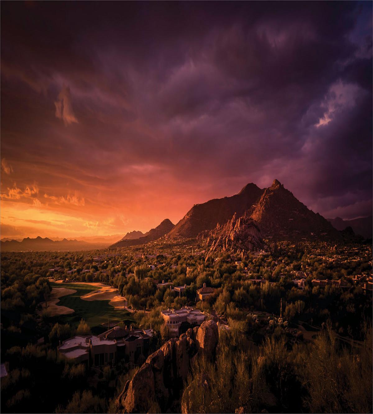 Dramatic Sunset at Canyon — Pattern
