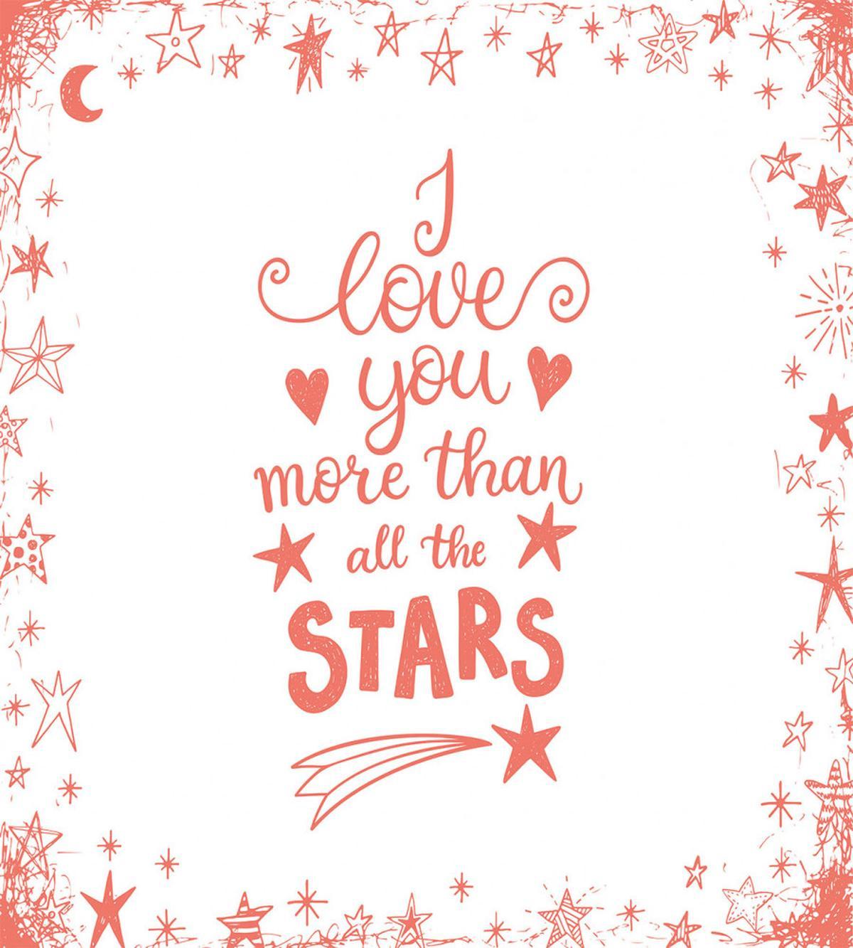 Stars Words Art — Pattern