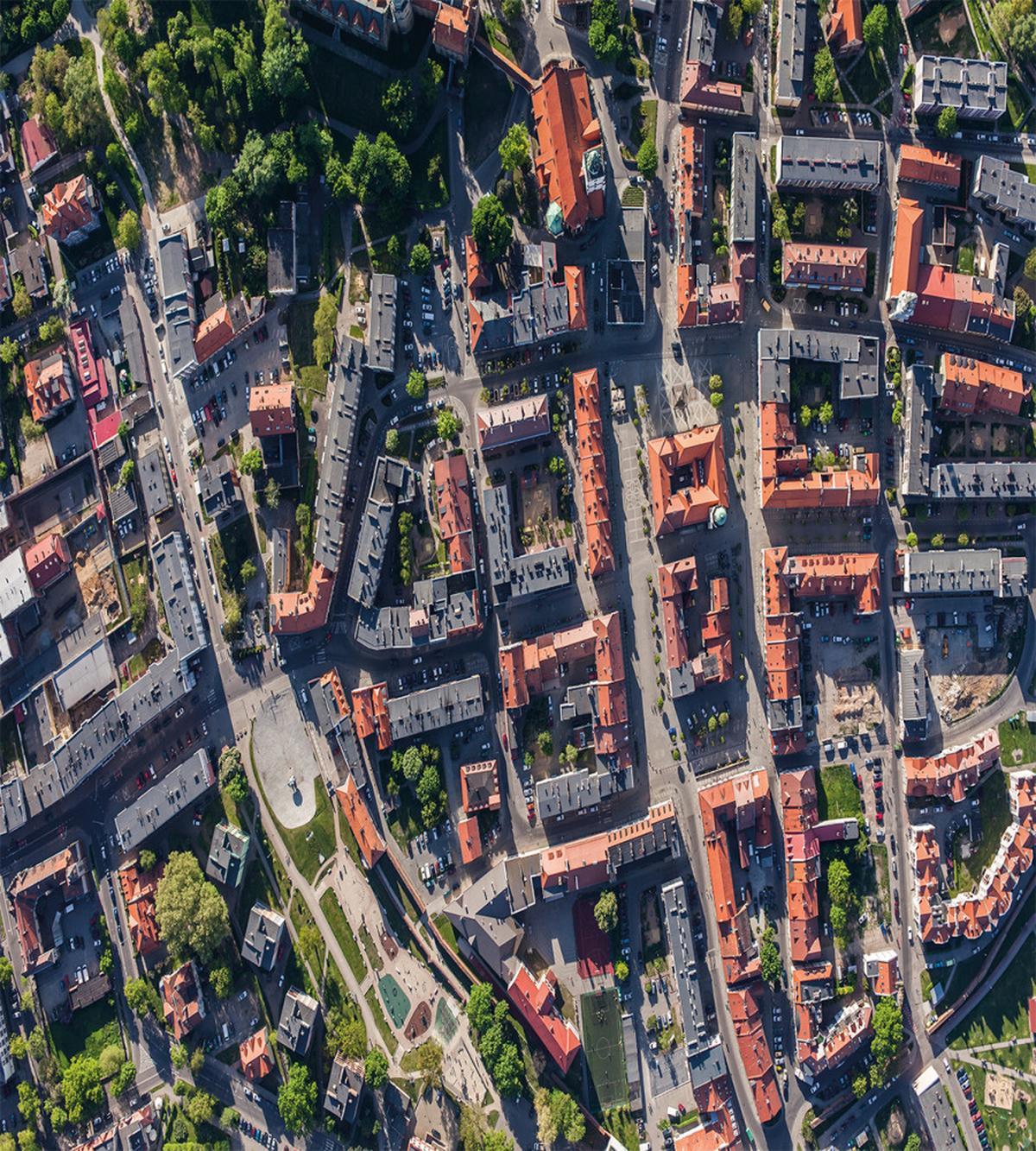 Aerial Olesnica Poland — Pattern
