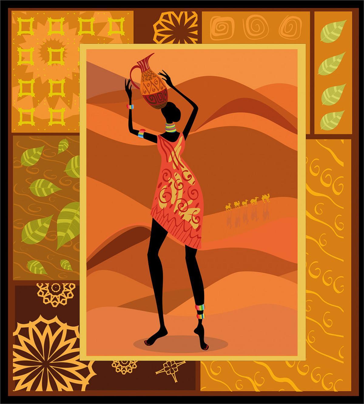 Native Zulu Girl — Pattern