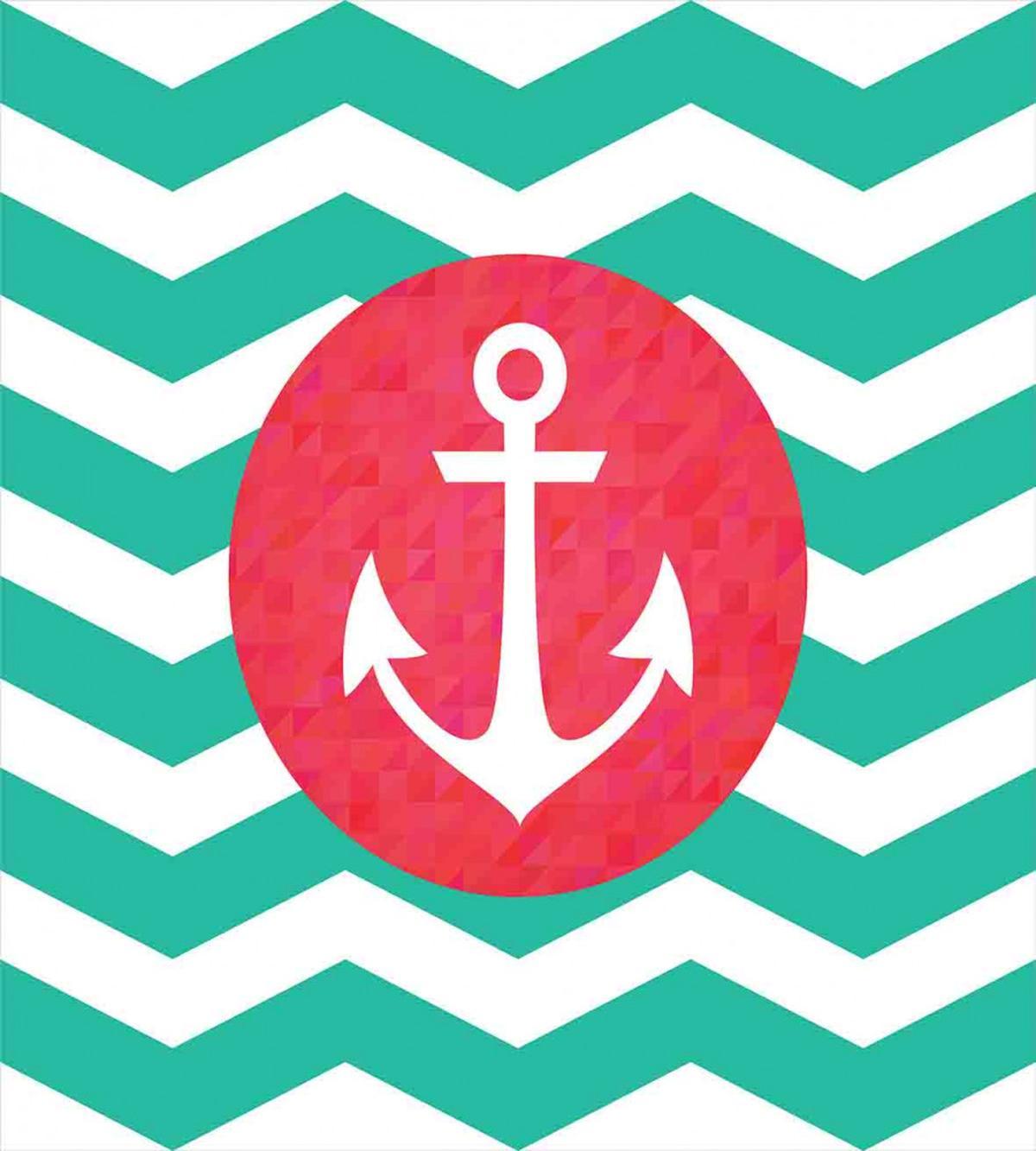 Anchors and Waves Stripe — Pattern