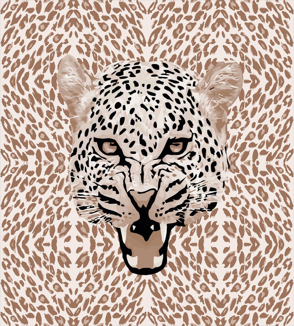 Roaring Wild Leopard — Pattern