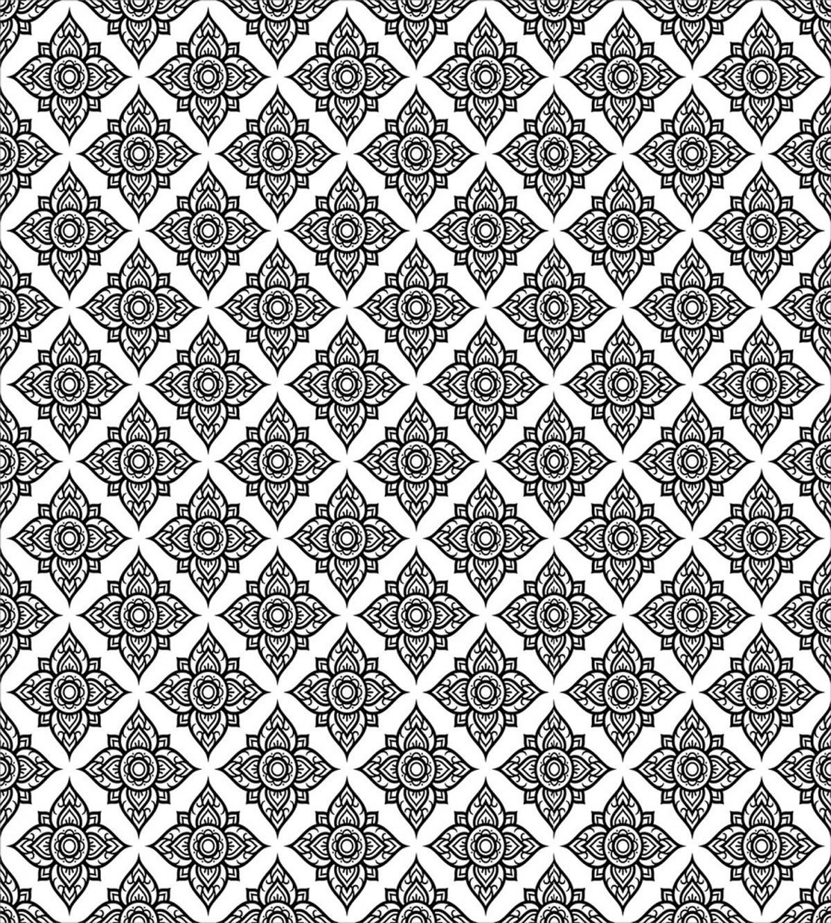 Floral Monotone Motif — Pattern