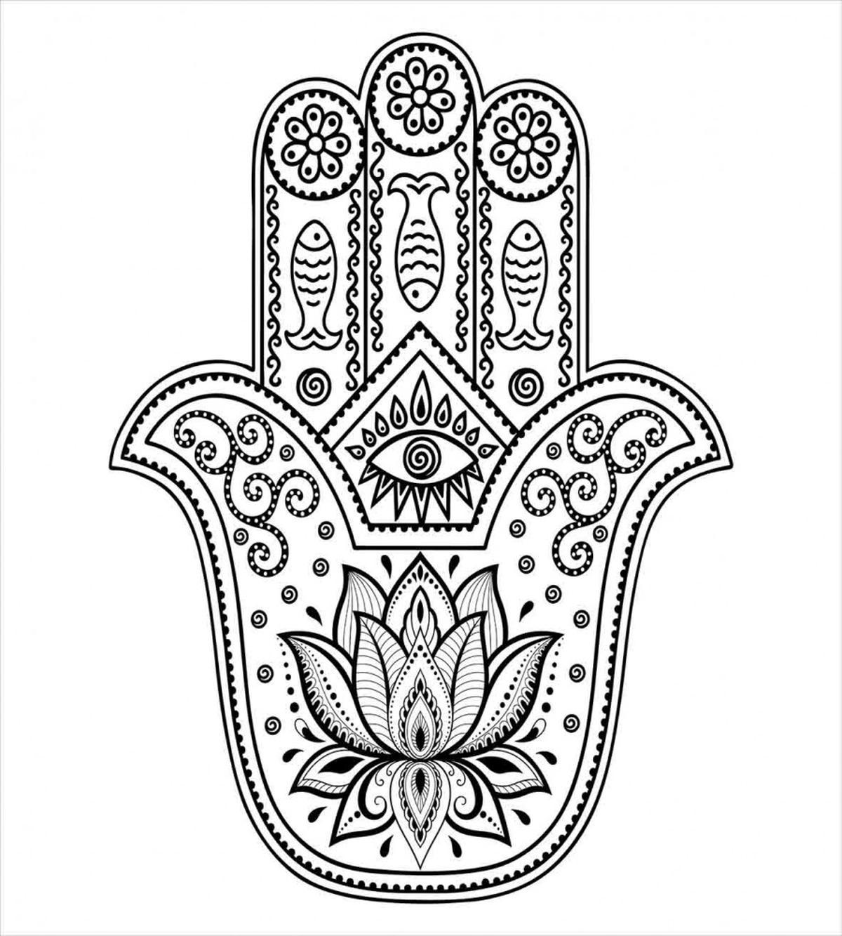 Oriental Lotus and Fish — Pattern