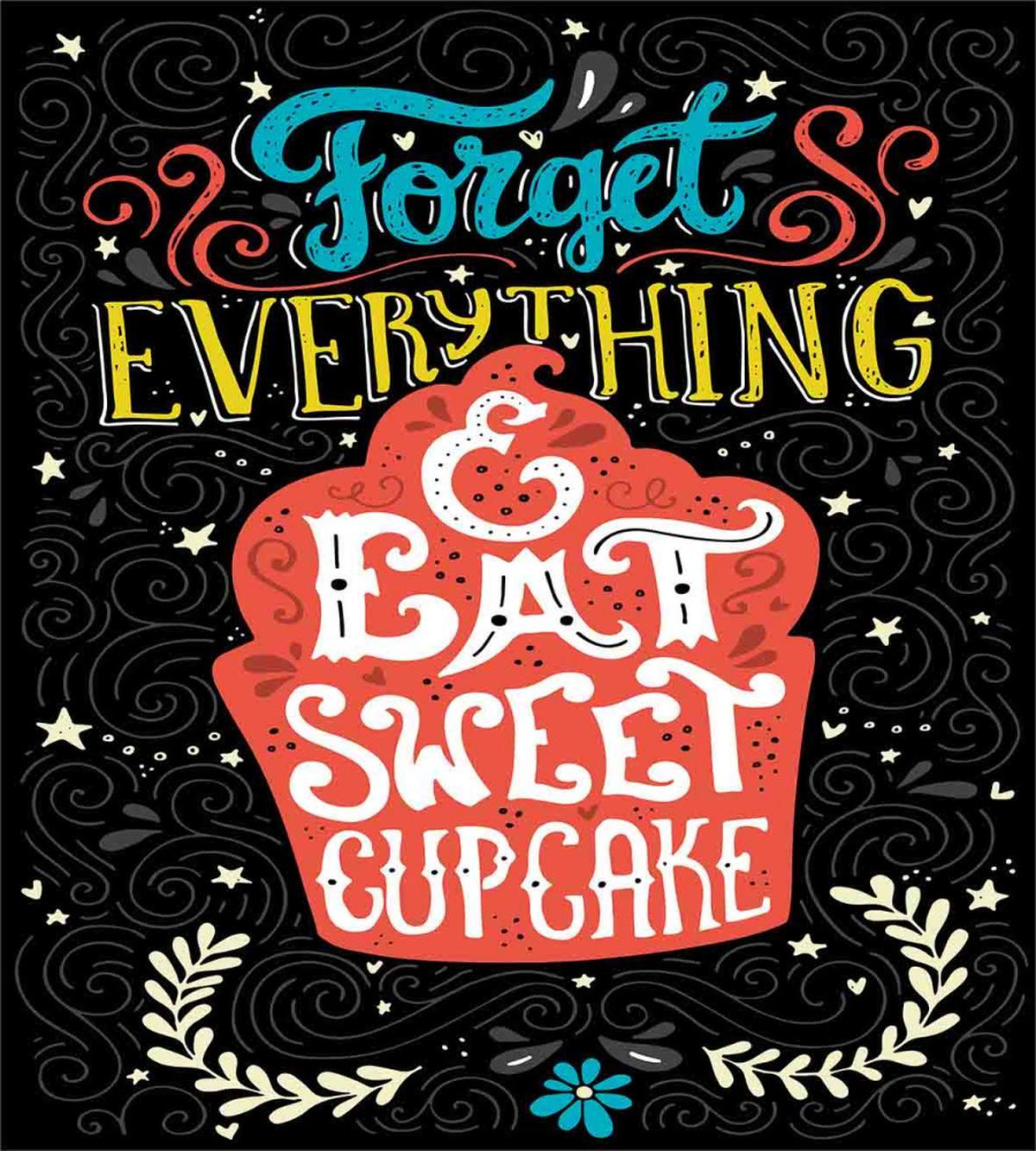 Eat Cupcake Dessert — Pattern