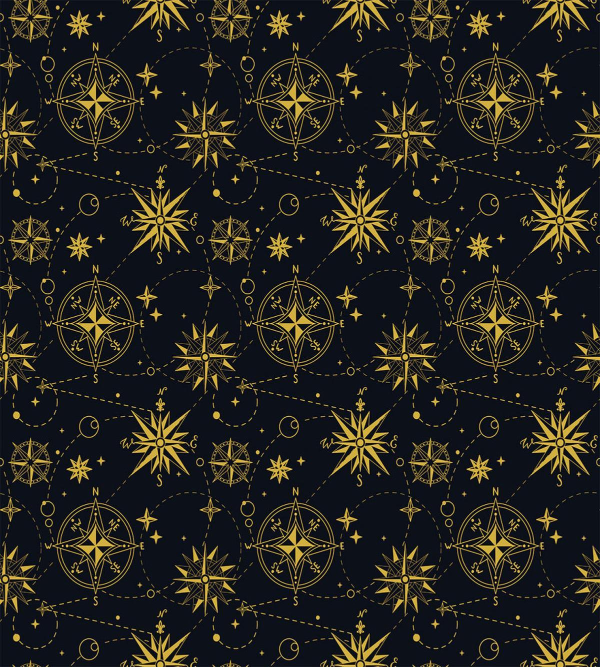 Stars Dashed Lines Shapes — Pattern