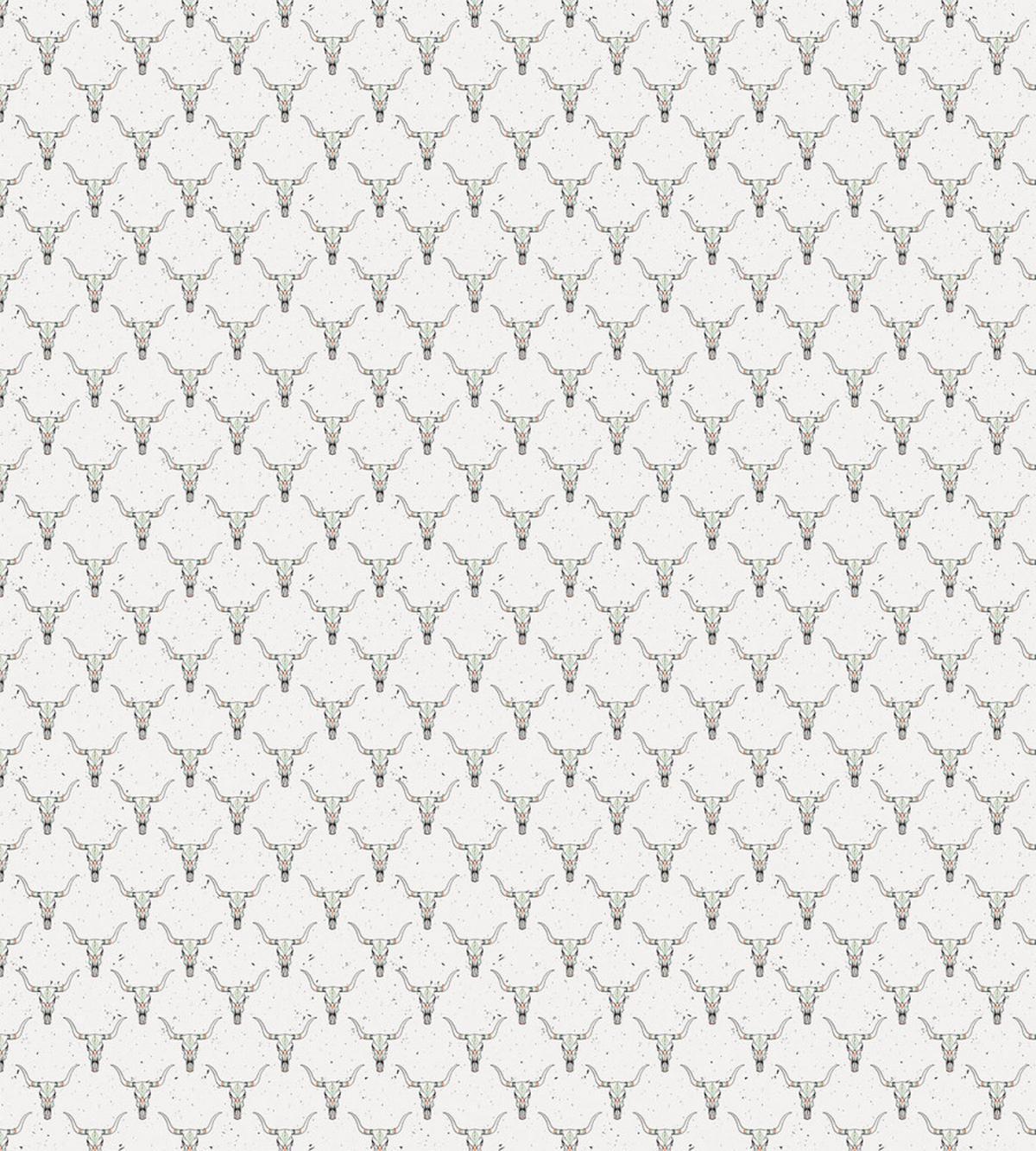 Grunge Tribal Bull Skull — Pattern