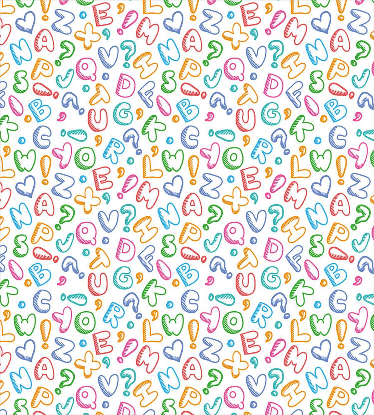 Colored Letters — Pattern