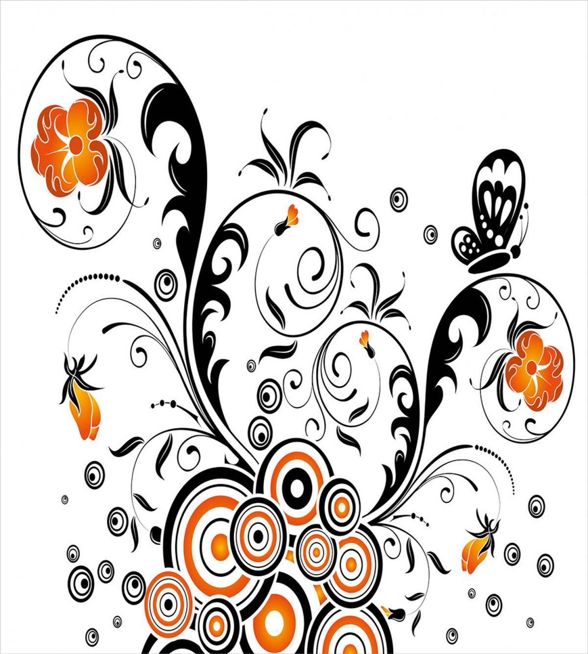 Circular Petals Butterfly — Pattern