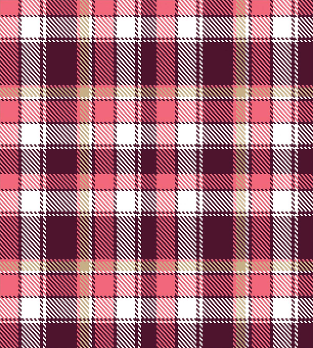Retro Plaid Squares — Pattern