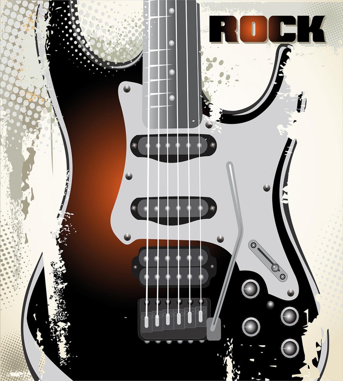 Retro Grunge Guitar — Pattern