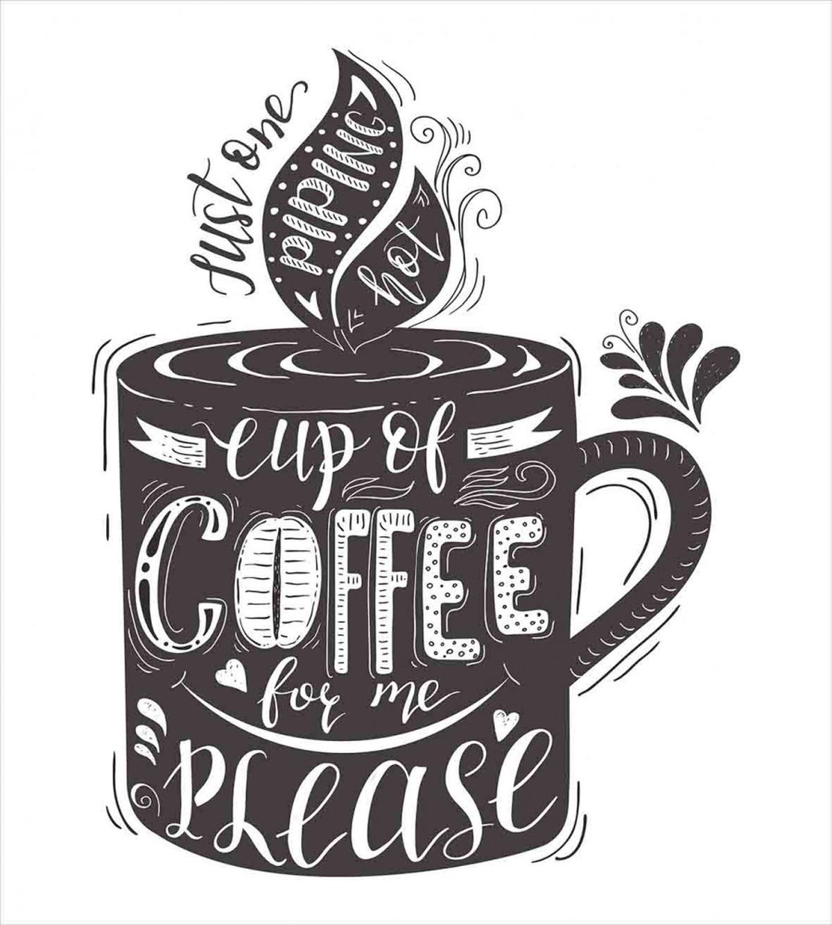 Texts Coffee Cup — Pattern