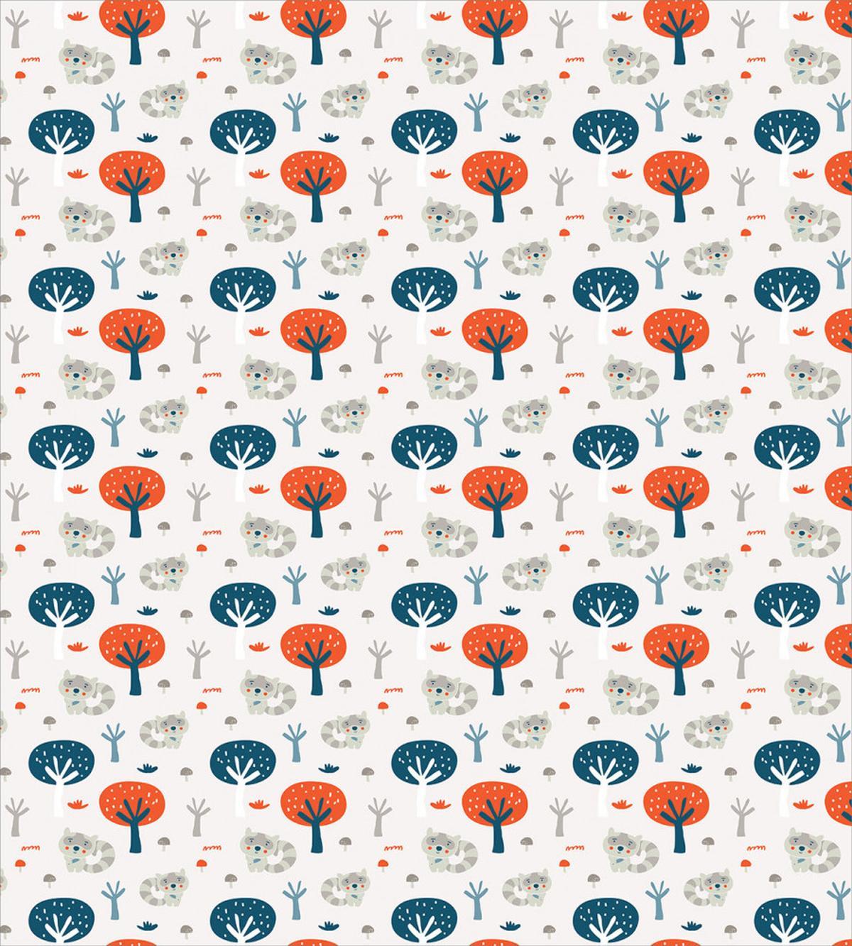 Fall Woodland Racoon — Pattern