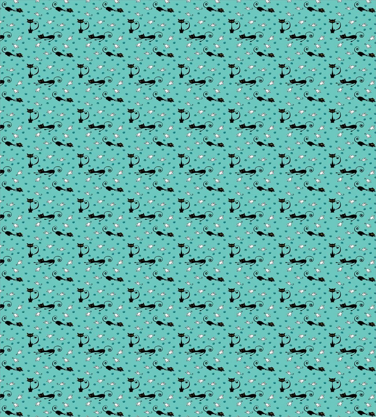 Mice Paw Prints Fun Cartoon — Pattern