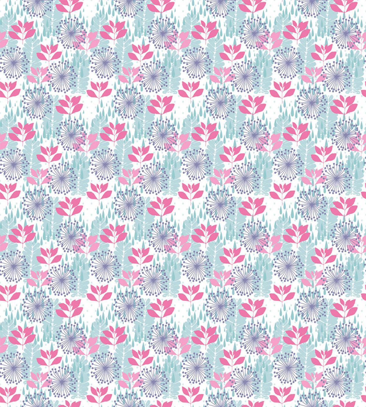 Floral Nature Art Rain Drops — Pattern