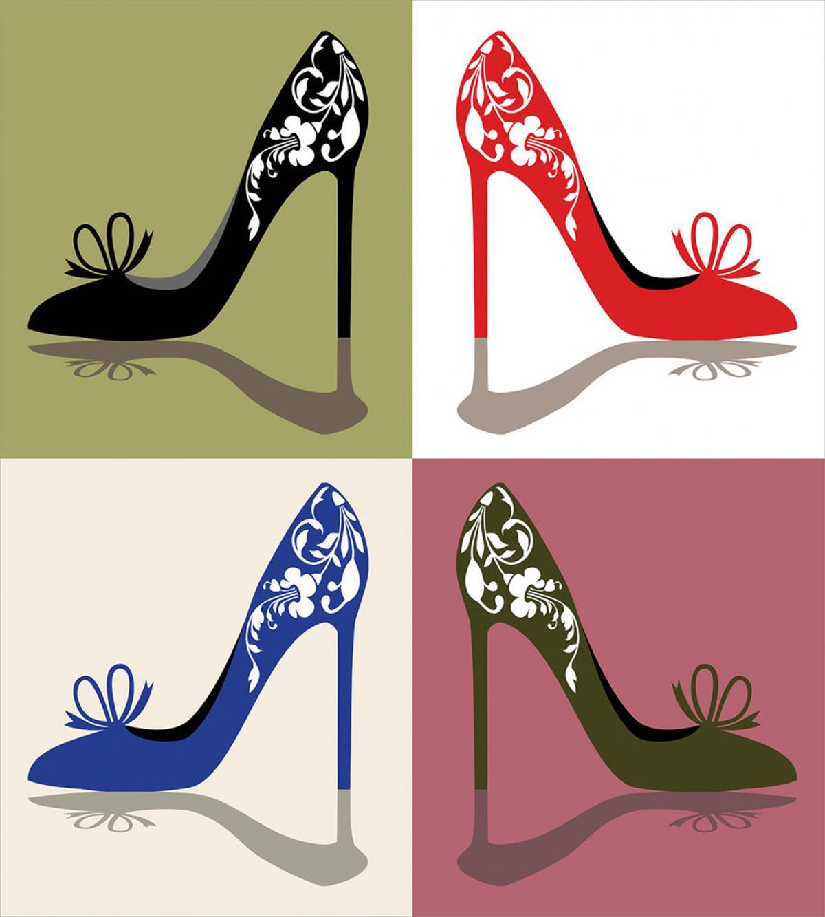 Floral Ornamental Shoes — Pattern