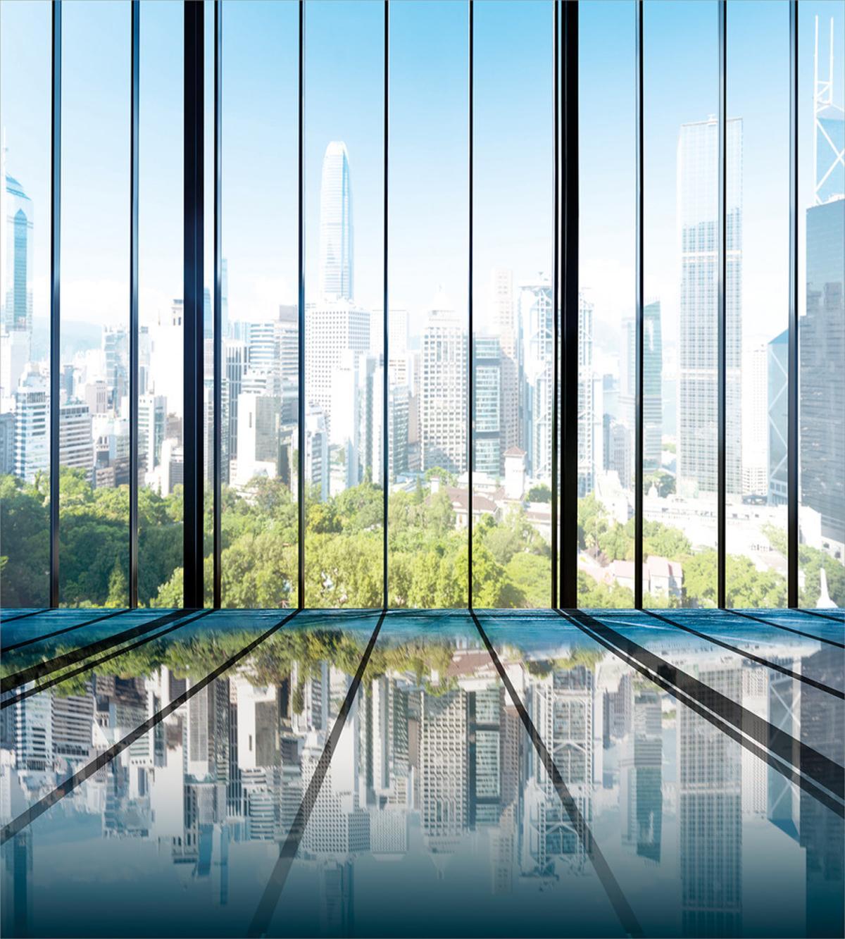 Skyscrapers City Scenery — Pattern