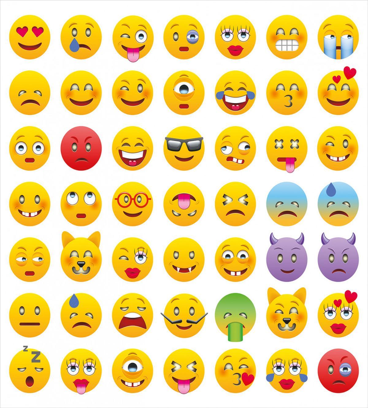 Faces of Mosters Happy — Pattern