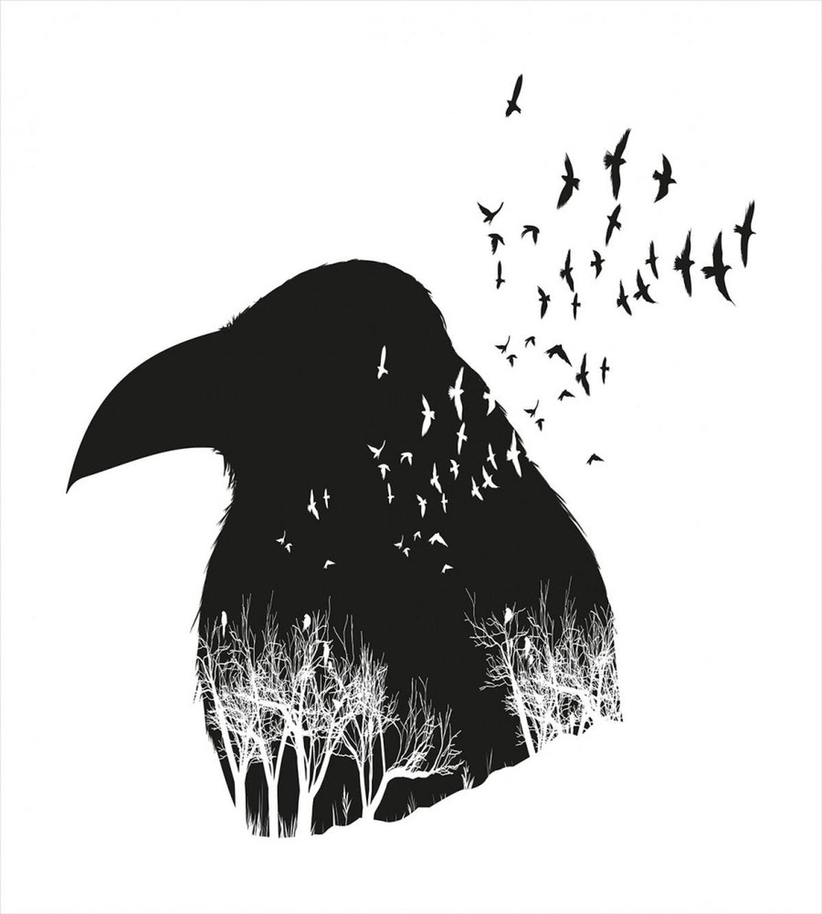 Gothic Double Exposure — Pattern