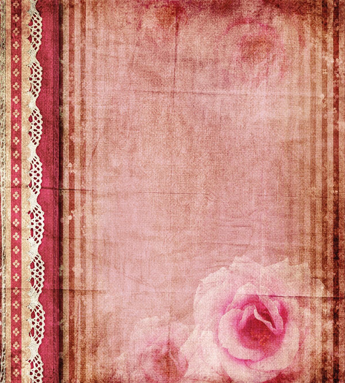 Vintage Frame Roses — Pattern