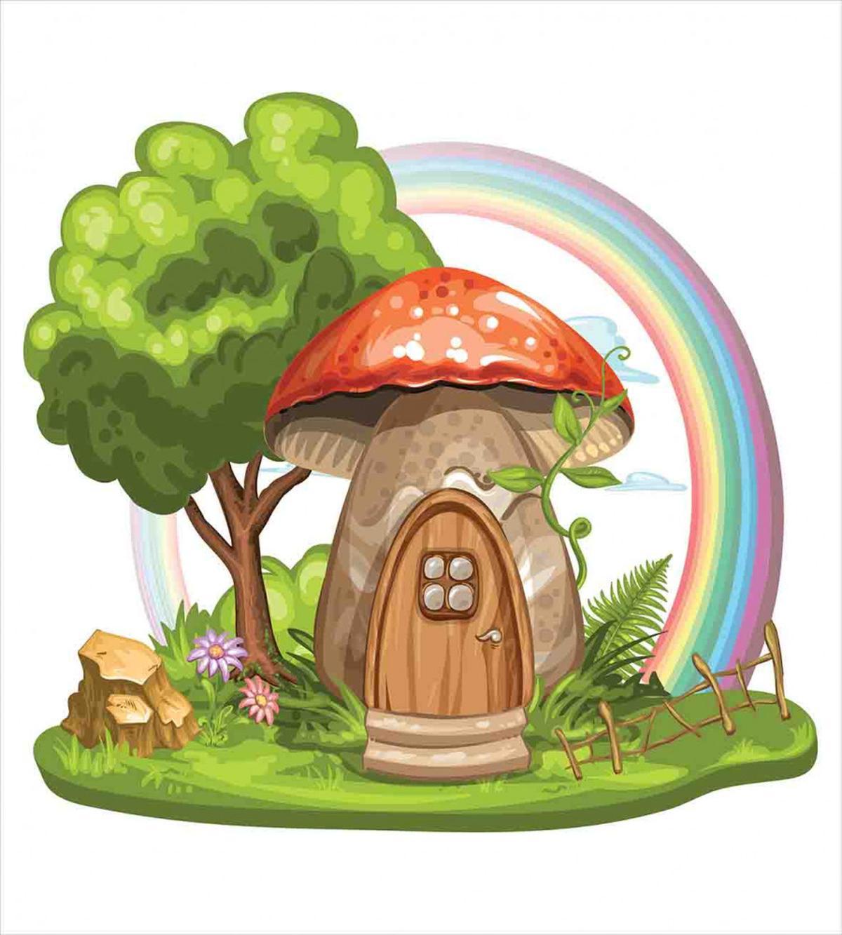 Magic World Mushroom House — Pattern