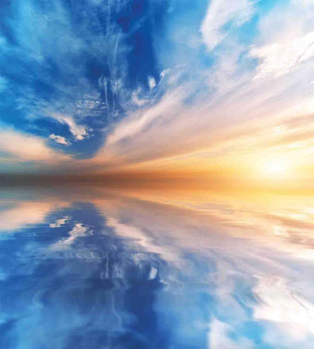 Sky Reflections Sunset — Pattern