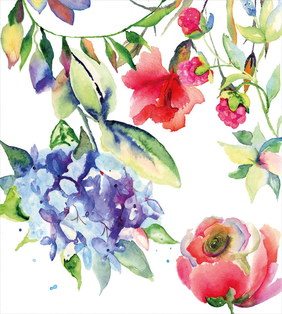 Summer Flowers Branch — Pattern
