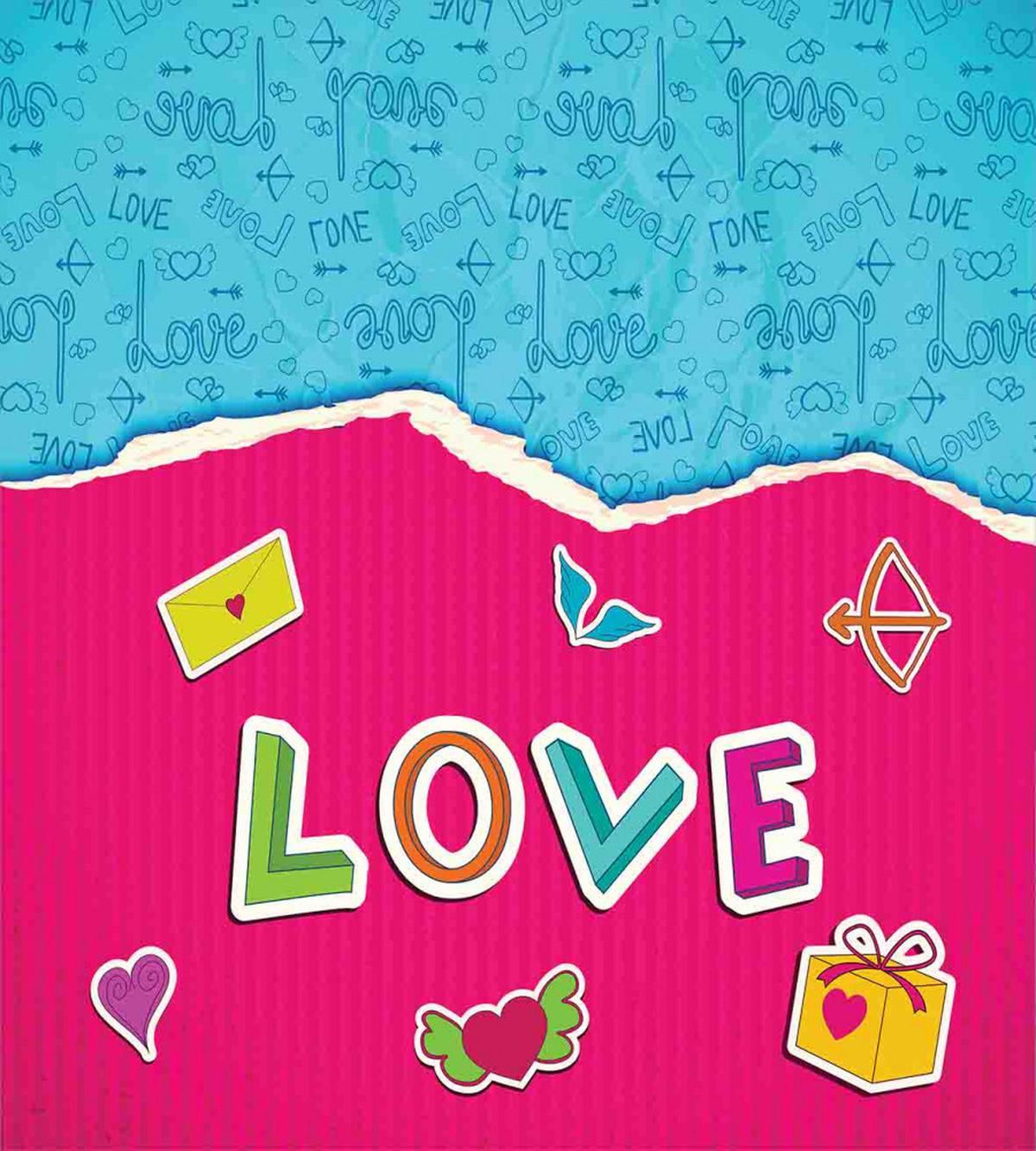 Romantic Cartoon Elements — Pattern