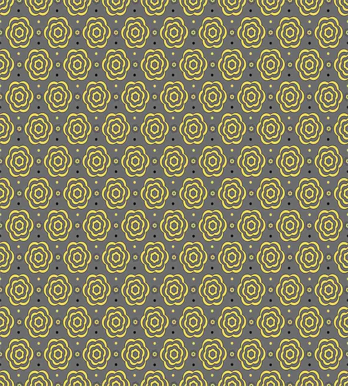 Floral Bullseye Design — Pattern