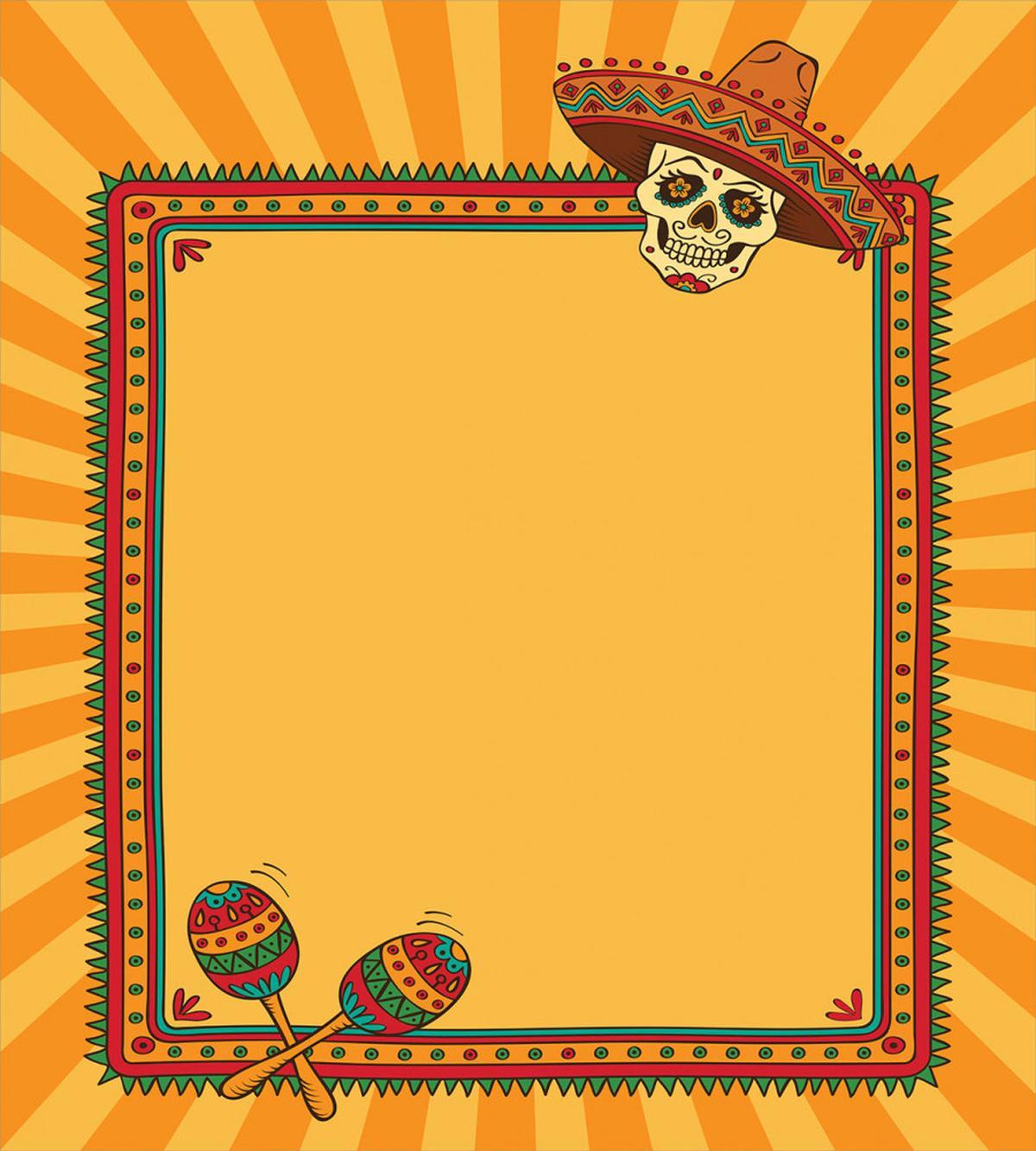 Frame Desgin with Skull — Pattern