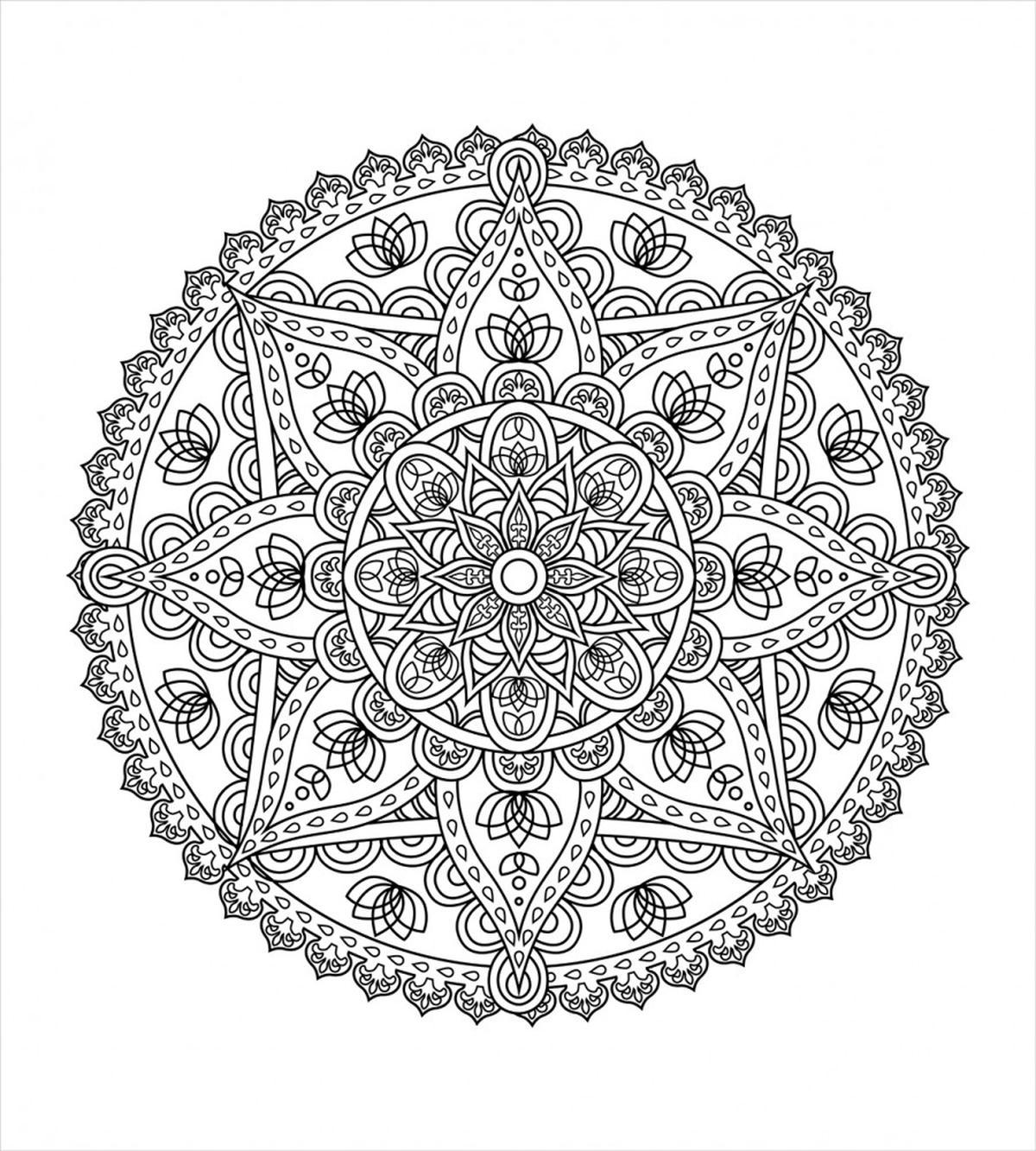 Round Boho Motif Design — Pattern