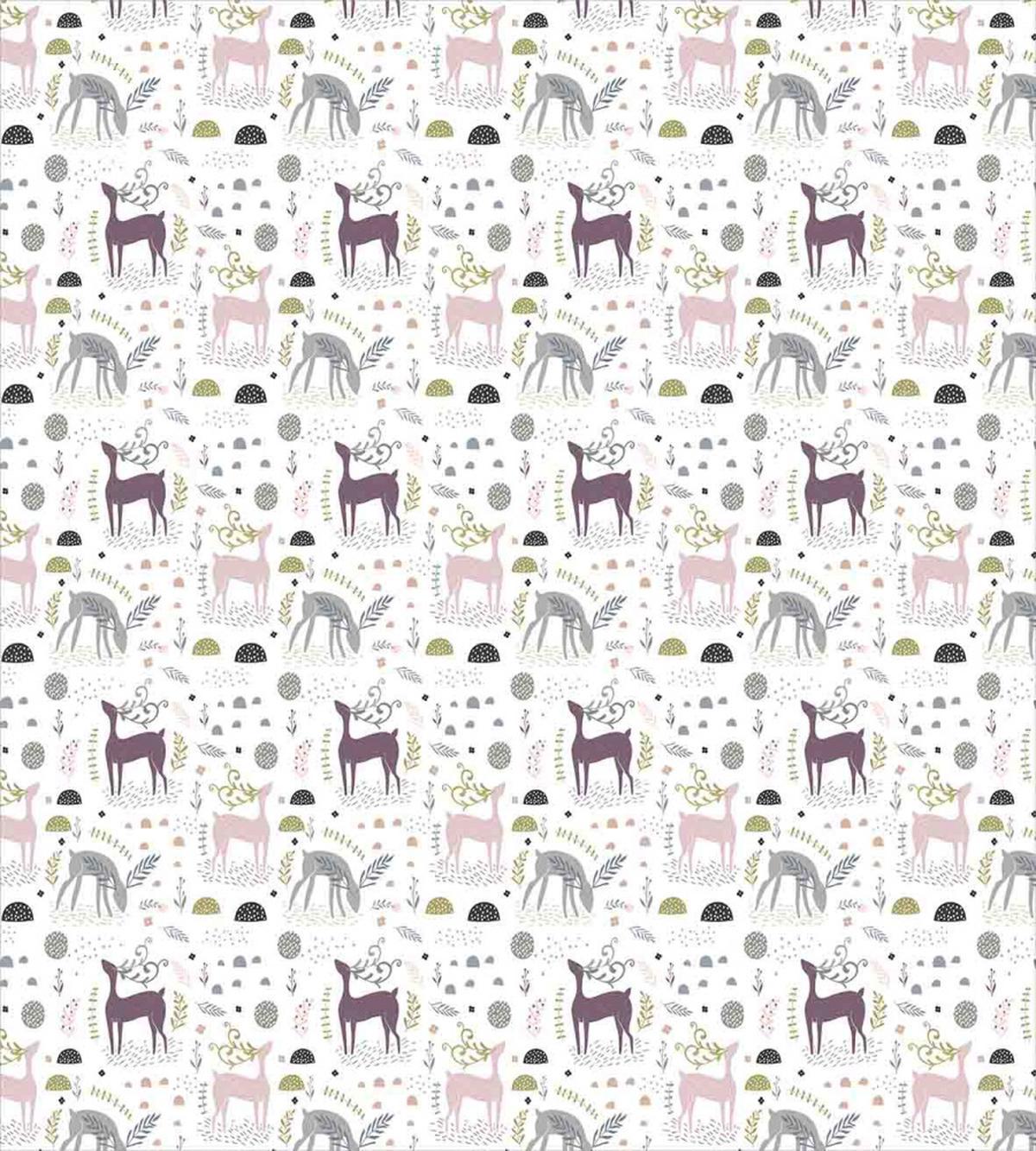 Woodland Deer Leaves — Pattern