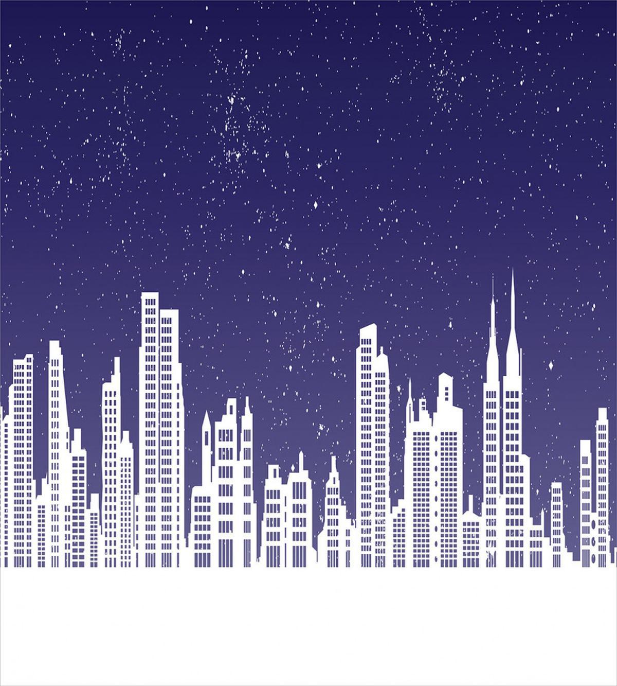 New York Skyline Starry Night — Pattern