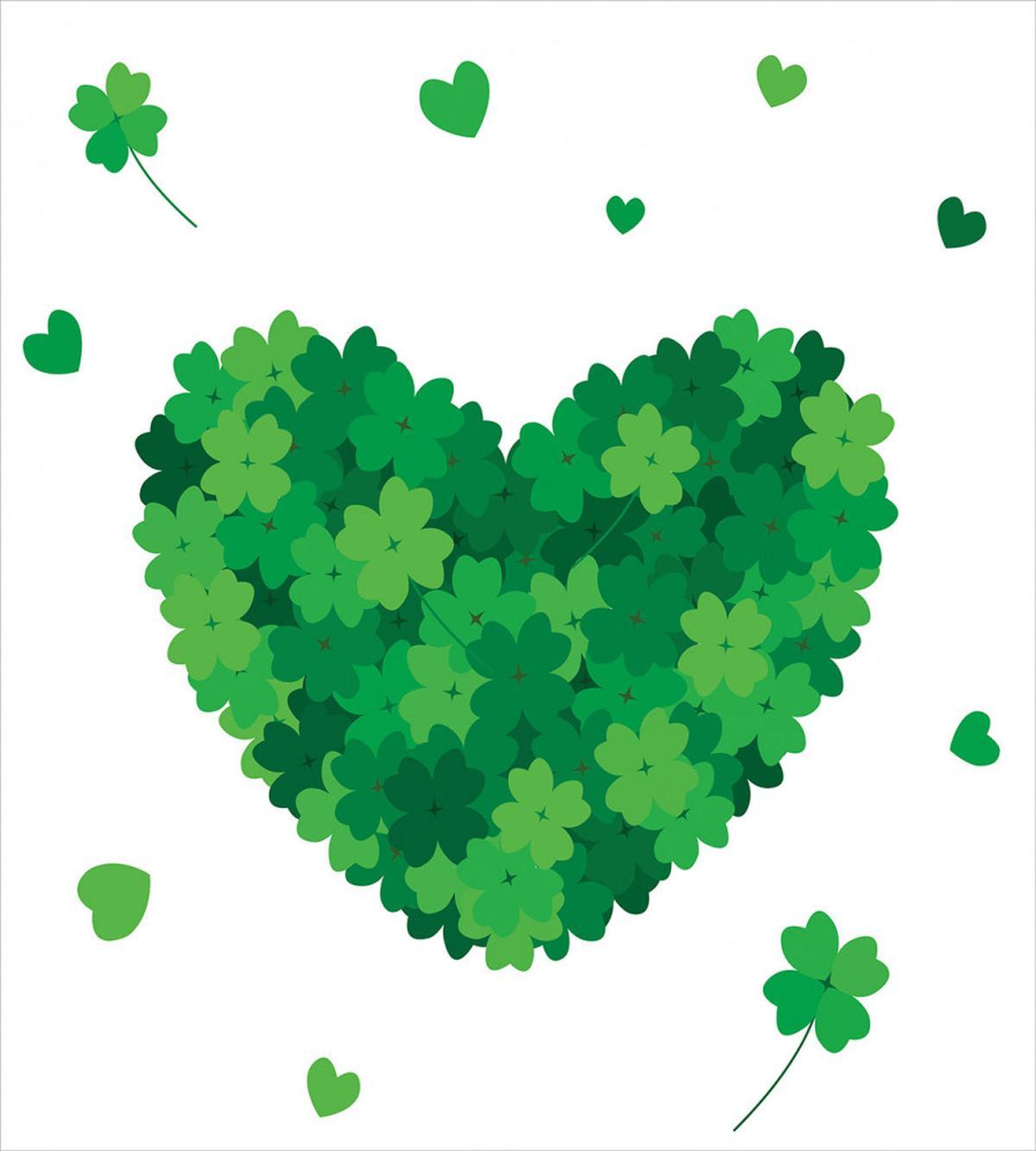 Shamrock Heart Nature Love — Pattern