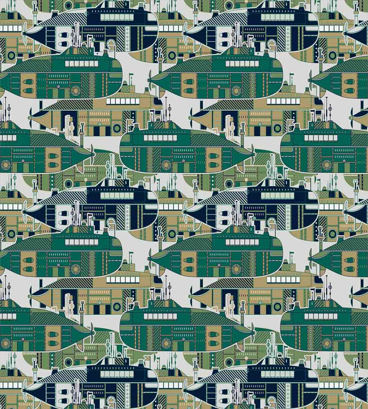 Old School Submarine — Pattern