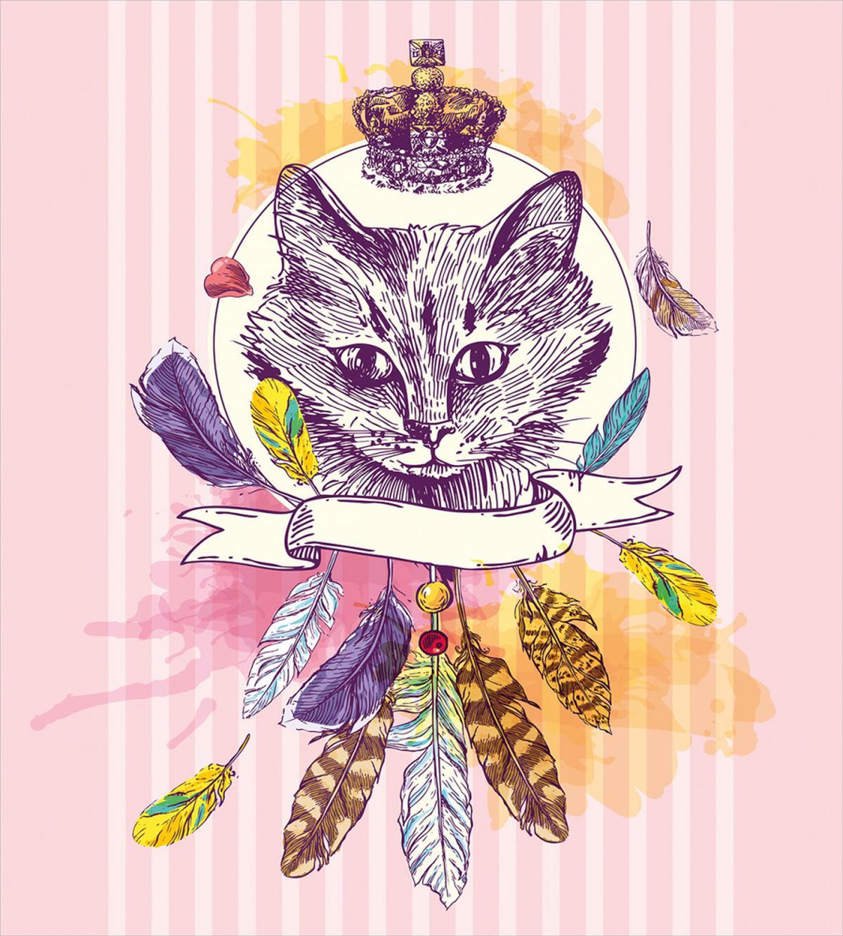 Head of a Cat Crown — Pattern