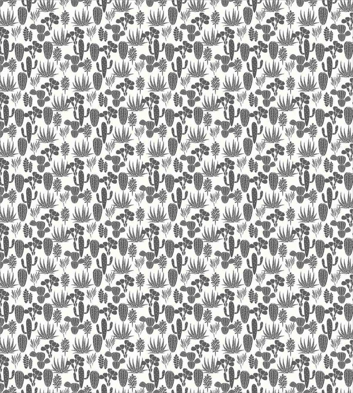 Cacti Plant Greyscale — Pattern