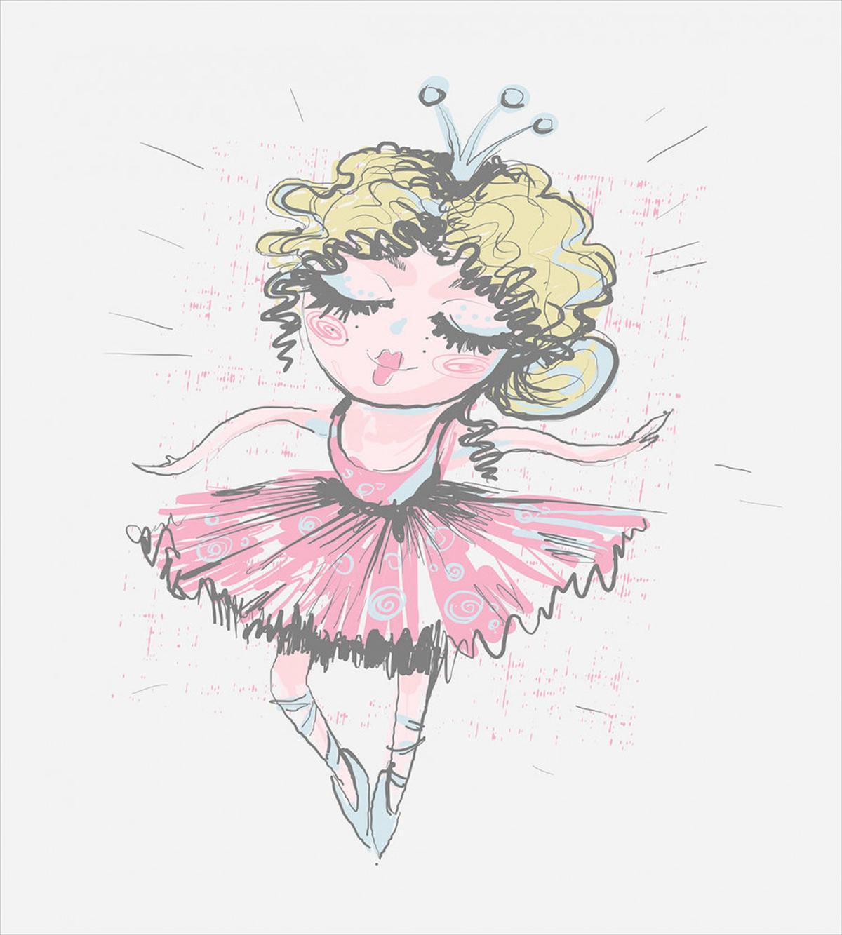 Curly Hair Blonde Dancer — Pattern