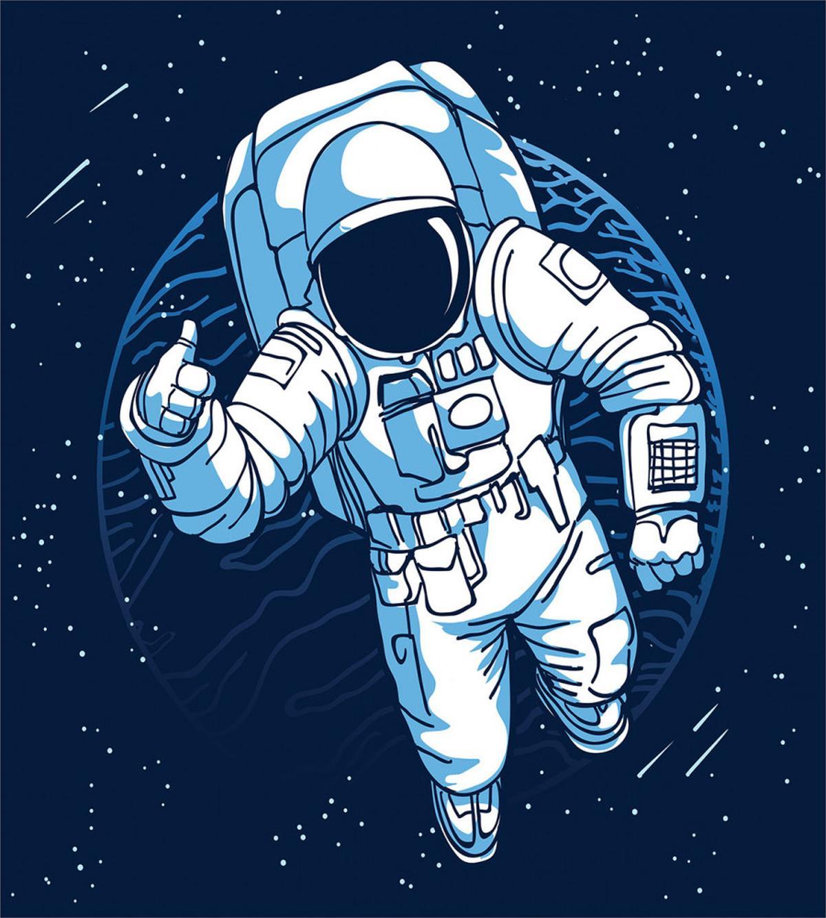 Cartoon Design Spaceman — Pattern