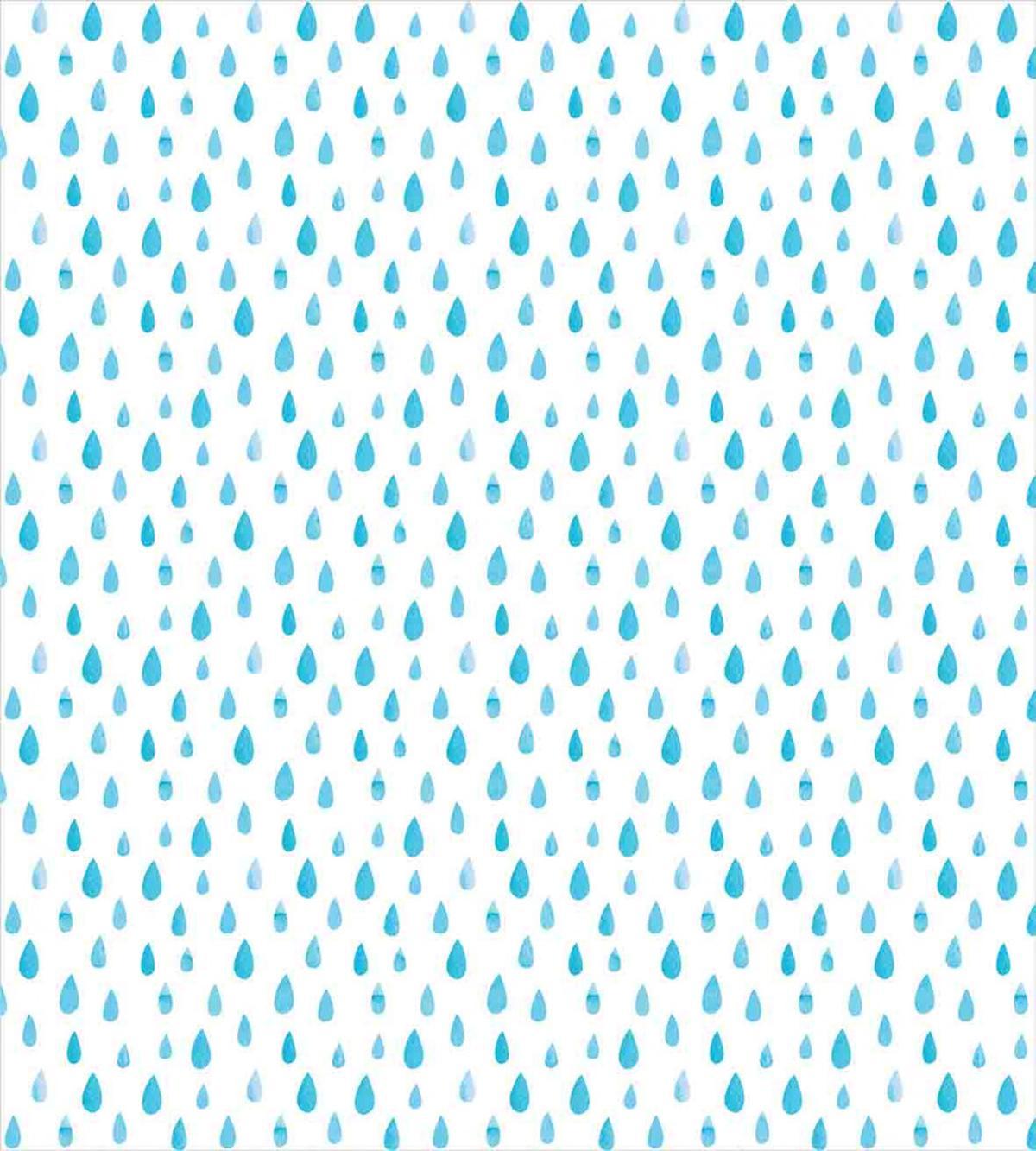 Watercolor Raindrops — Pattern