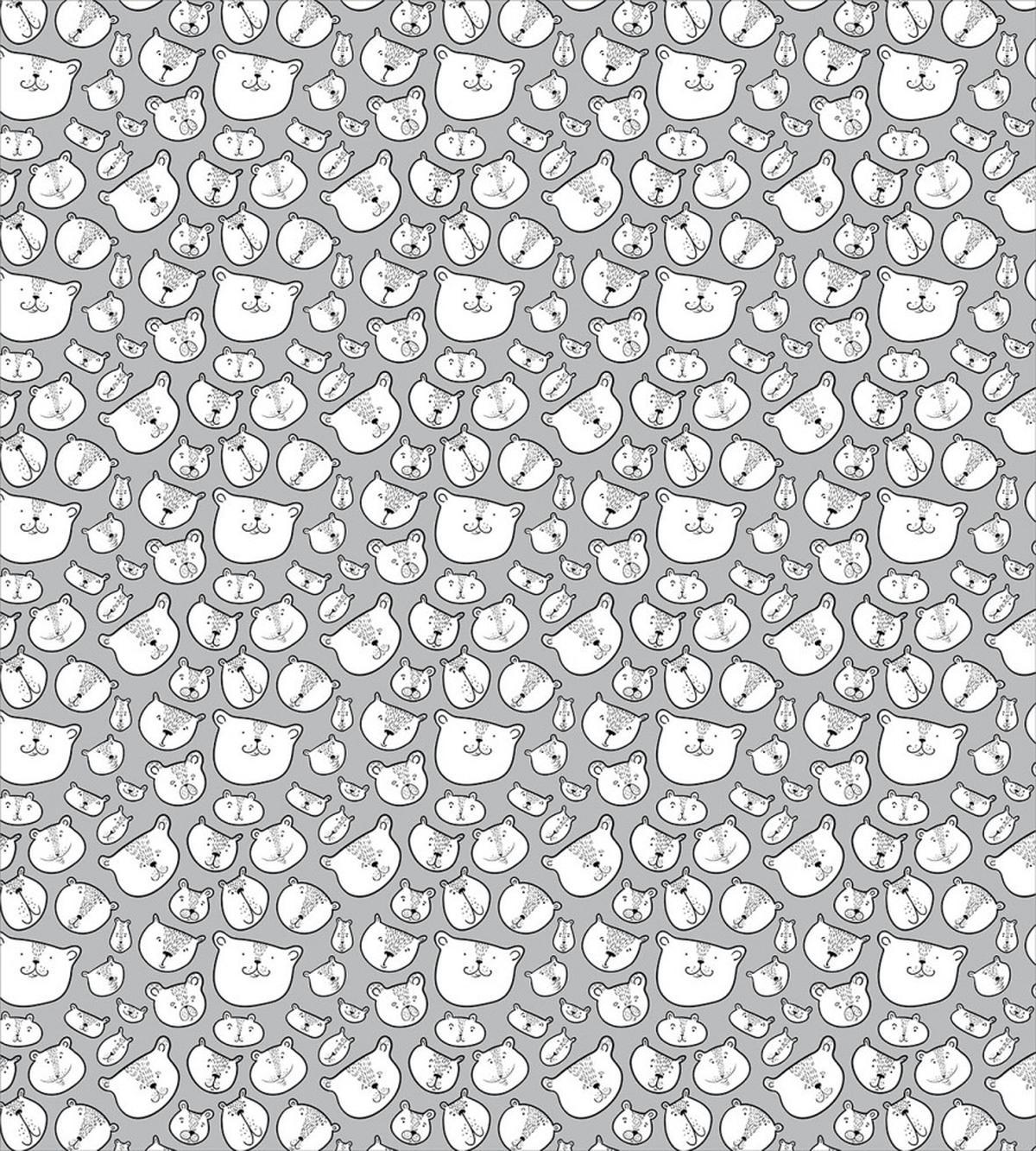 Chunky Teddy Bear Portraits — Pattern