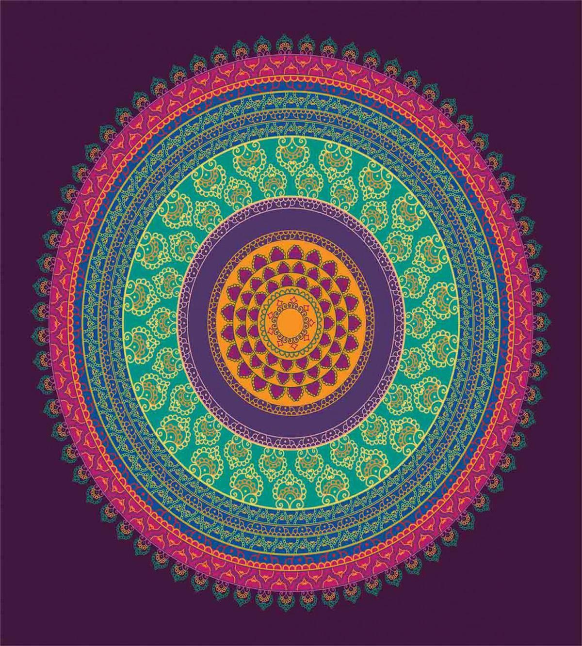 Curls and Petals Oriental — Pattern