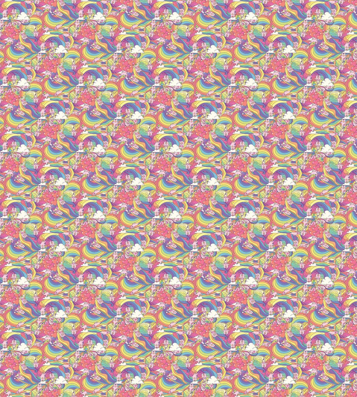 Colorful Unicorn Cartoon — Pattern