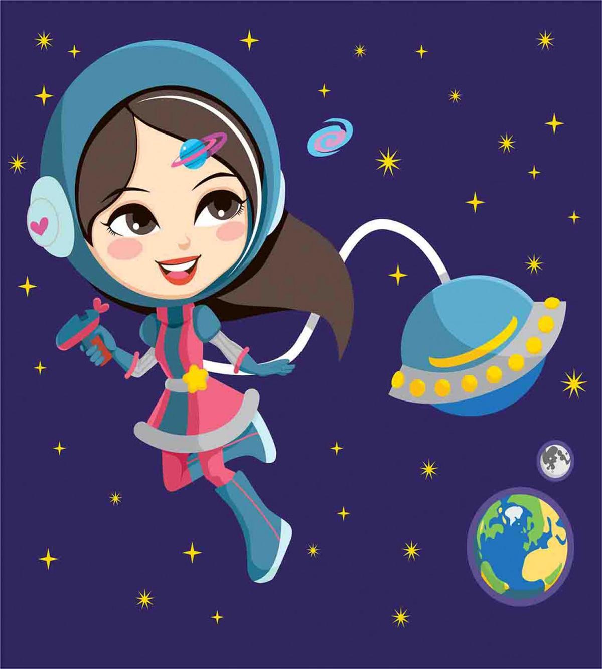 Little Girl in Space — Pattern