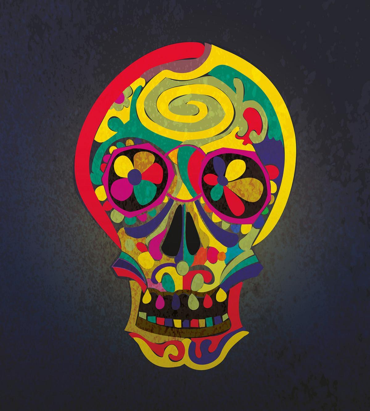 Colorful Skull — Pattern