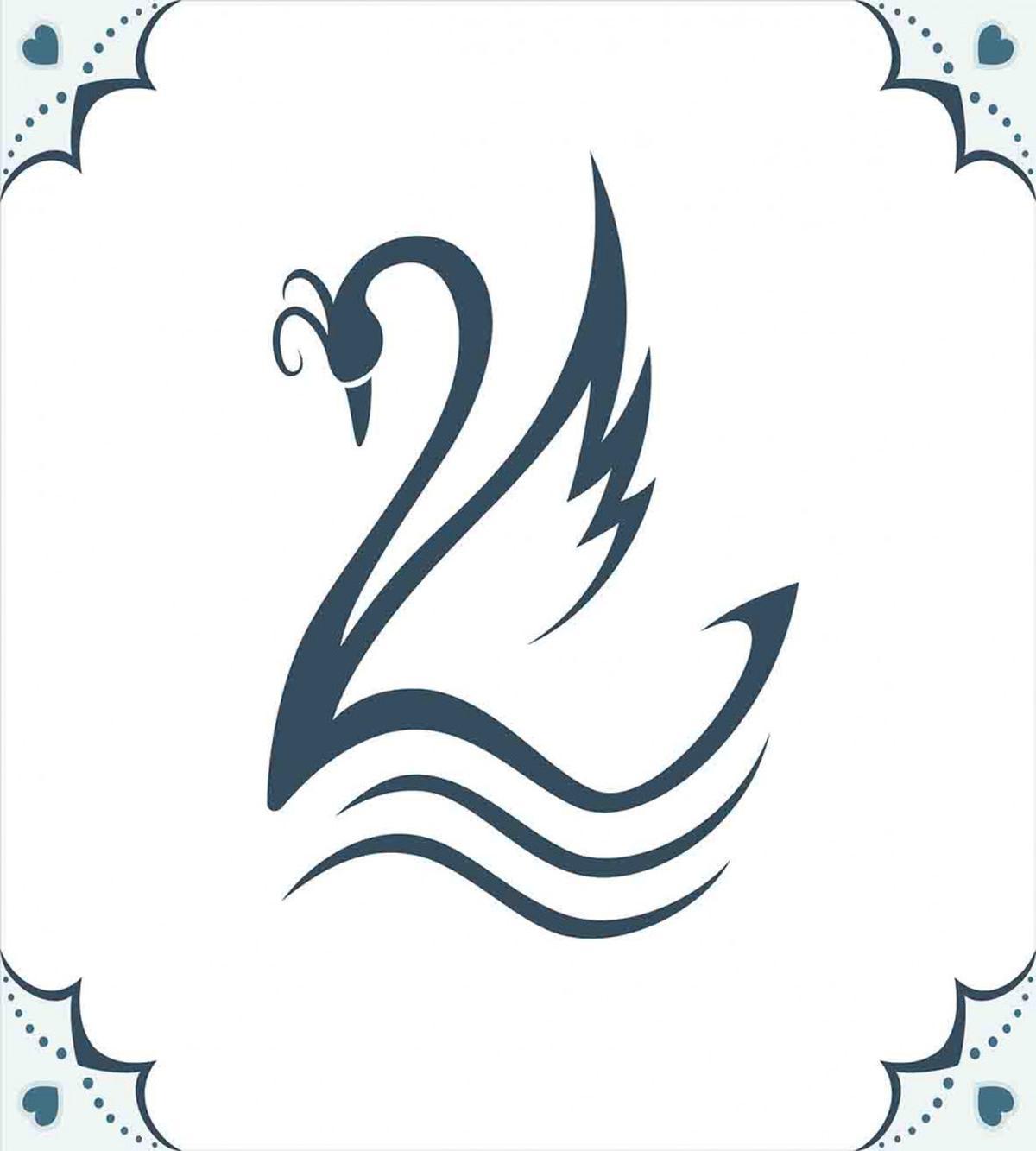 Swan with Curves — Pattern