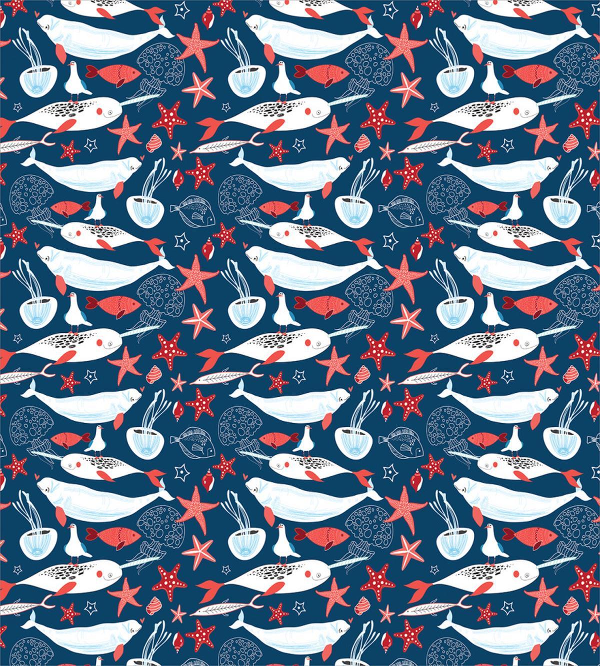 School of Fish Narwhal — Pattern
