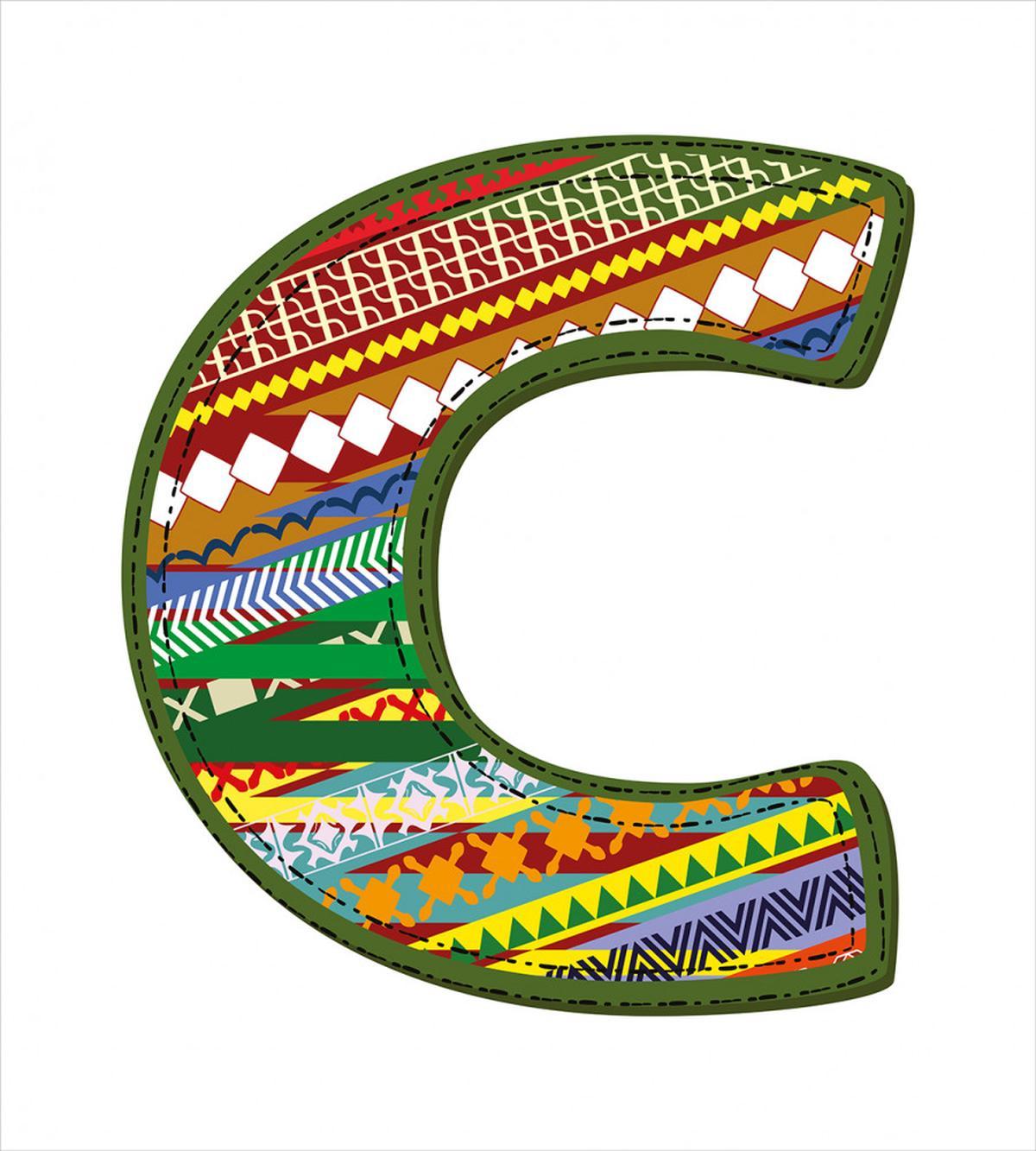 Multicolored Alphabet — Pattern