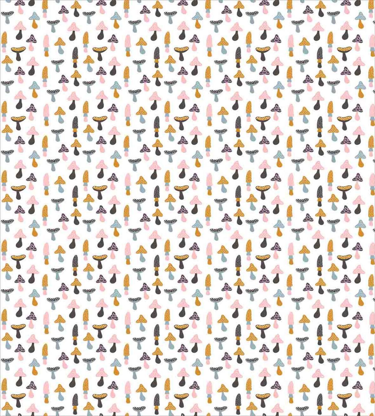 Colorful Porcini Cartoon — Pattern